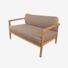 Solid Teak Wood Sofa 2 Seater A