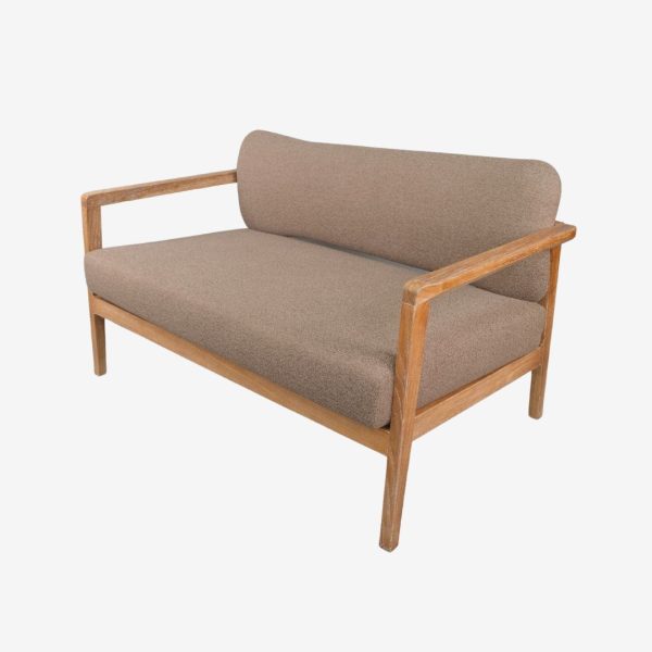 Solid Teak Wood Sofa 2 Seater A