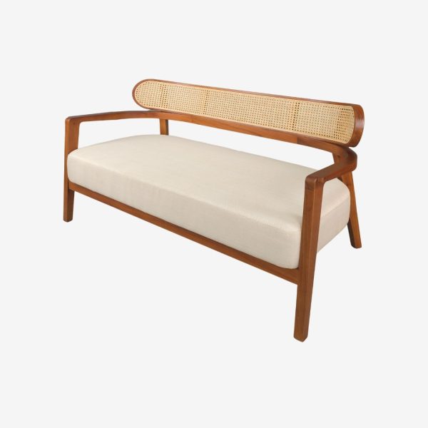 Solid Teak Wood Sofa 2 Seater