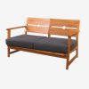 Solid Teak Wood Sofa 2 Seater