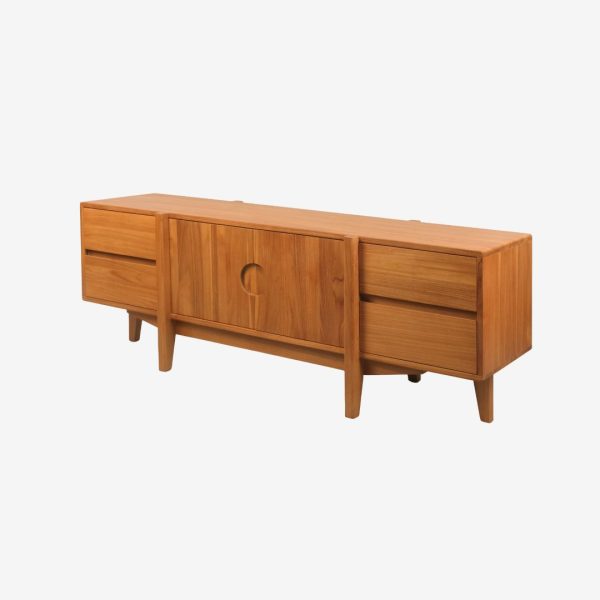 Solid Teak Wood TV Stand