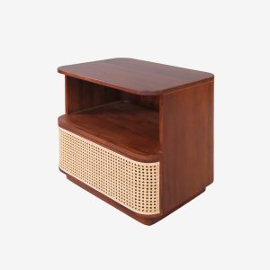Solid Teak Wood Bed Nightstand