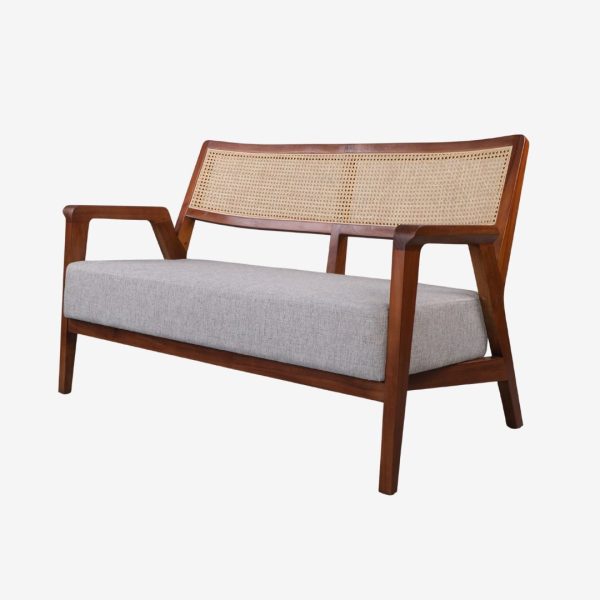 Solid Teak Wood Sofa 2 Seater