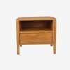 Solid Teak Wood Bed Nightstand