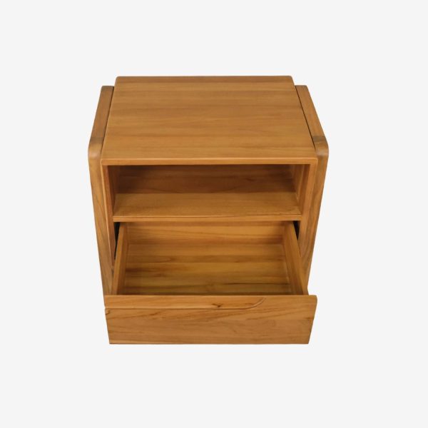 Solid Teak Wood Bed Nightstand
