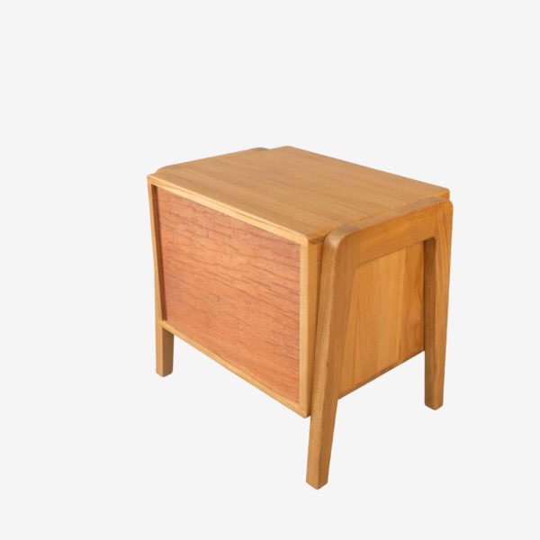 Solid Teak Wood Bed Nightstand