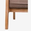Solid Teak Wood Sofa 1 Seater A