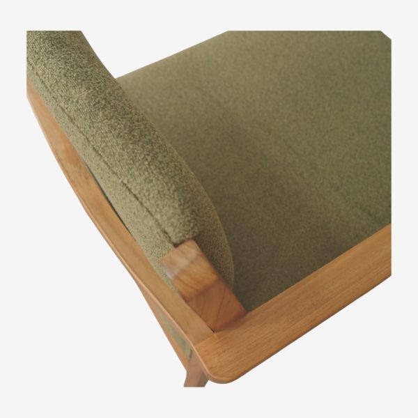 Solid Teak Wood Sofa 1 Seater B