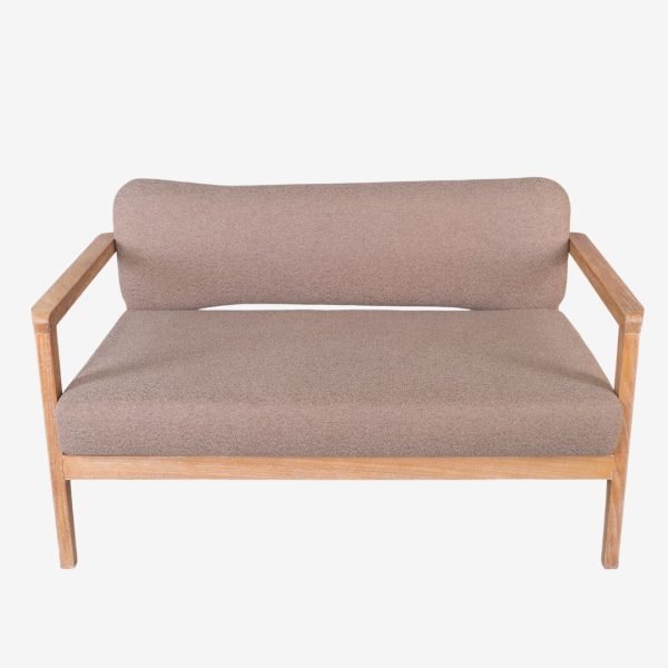 Solid Teak Wood Sofa 2 Seater A