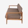 Solid Teak Wood Sofa 2 Seater A