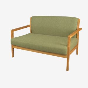 Solid Teak Wood Sofa 2 Seater B