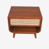 Solid Teak Wood Bed Nightstand