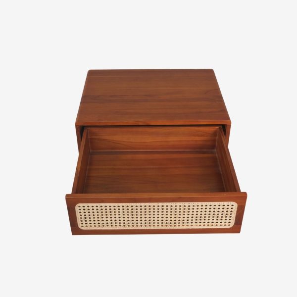 Solid Teak Wood Bed Nightstand