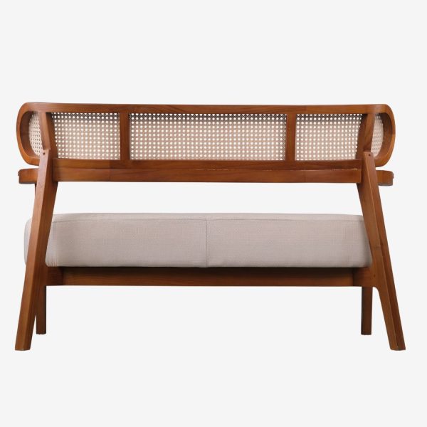 Solid Teak Wood Sofa 2 Seater