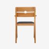 Solid Teak Wood Armchair