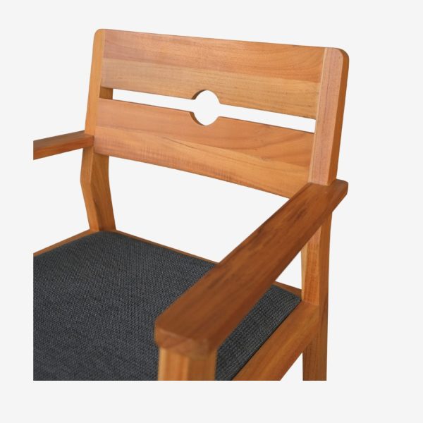 Solid Teak Wood Armchair