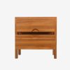 Solid Teak Wood Bed Nightstand