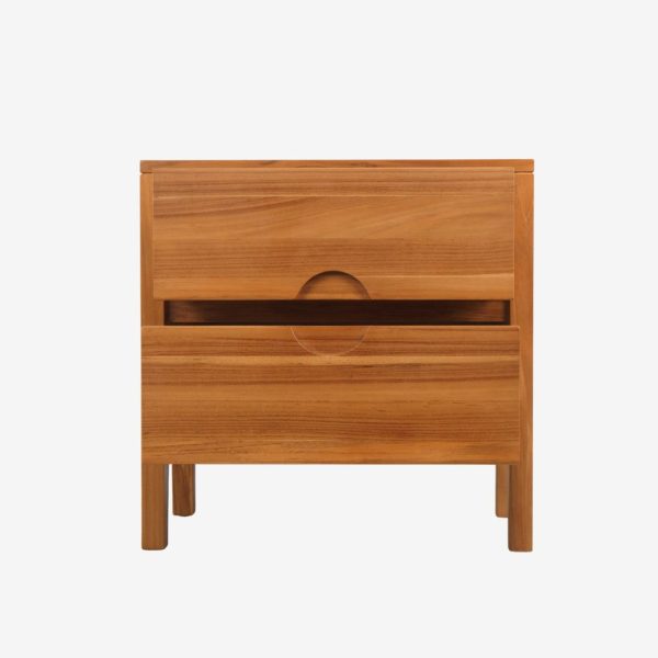 Solid Teak Wood Bed Nightstand