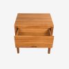 Solid Teak Wood Bed Nightstand