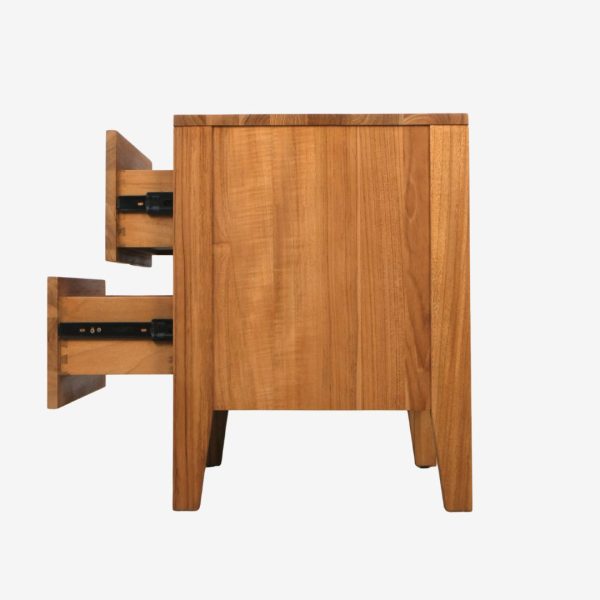 Solid Teak Wood Bed Nightstand