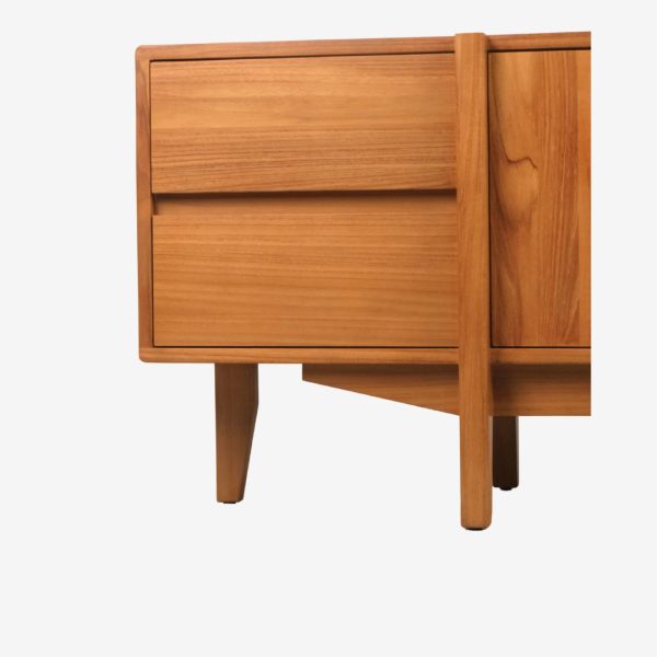 Solid Teak Wood TV Stand