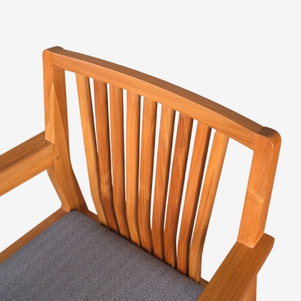 Solid Teak Wood Armchair