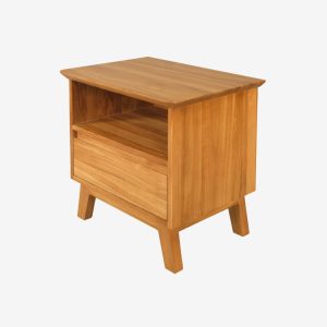 Solid Teak Wood Bed Nightstand