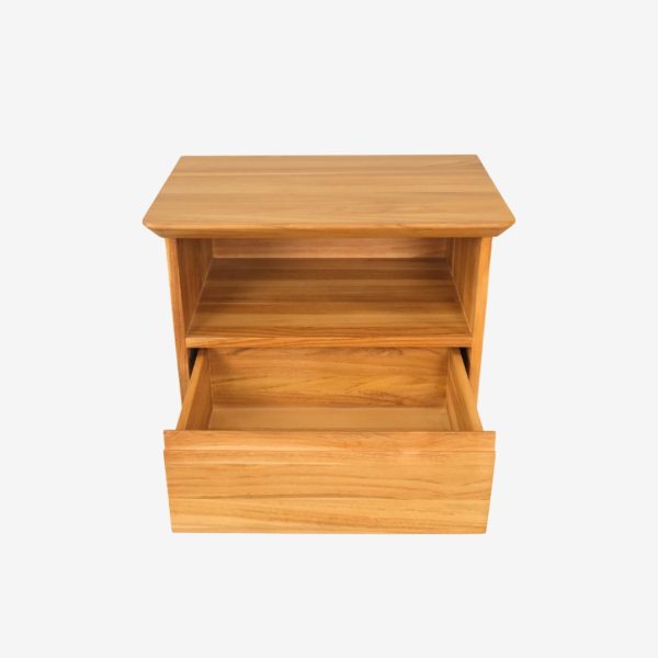 solid teak wood bed nightstand