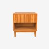 Solid Teak Wood Bed Nightstand