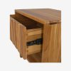 Solid Teak Wood Bed Nightstand