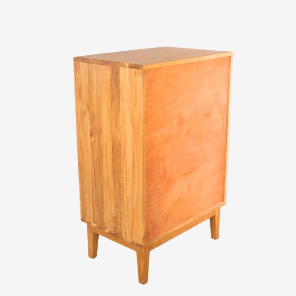 Solid Teak Wood Chest of 5 Drawers