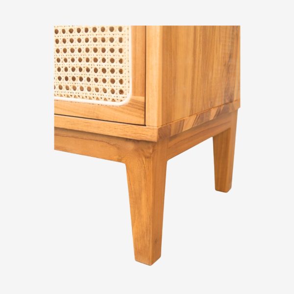 Solid Teak Wood Chest of 5 Drawers