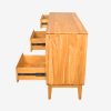 Solid Teak Wood Chest Of 9 Drawers
