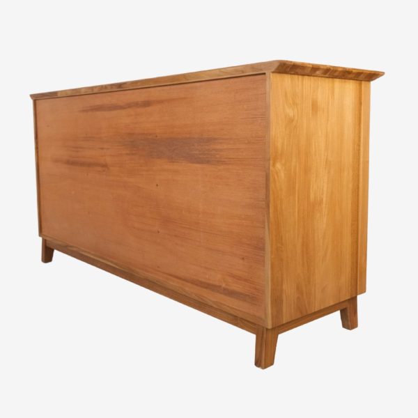 Solid Teak Wood Sideboard with Rattan