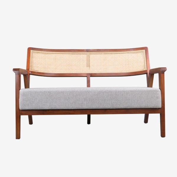 Solid Teak Wood Sofa 2 Seater