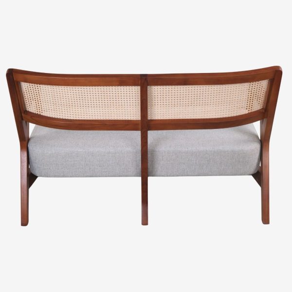 Solid Teak Wood Sofa 2 Seater