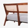 Solid Teak Wood Sofa 2 Seater