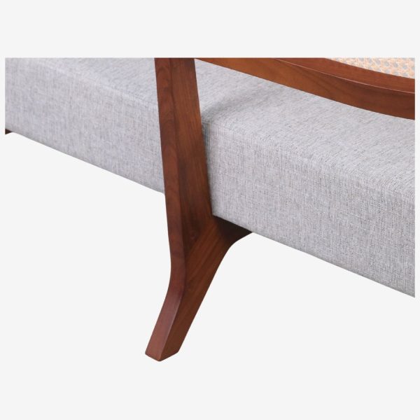 Solid Teak Wood Sofa 2 Seater