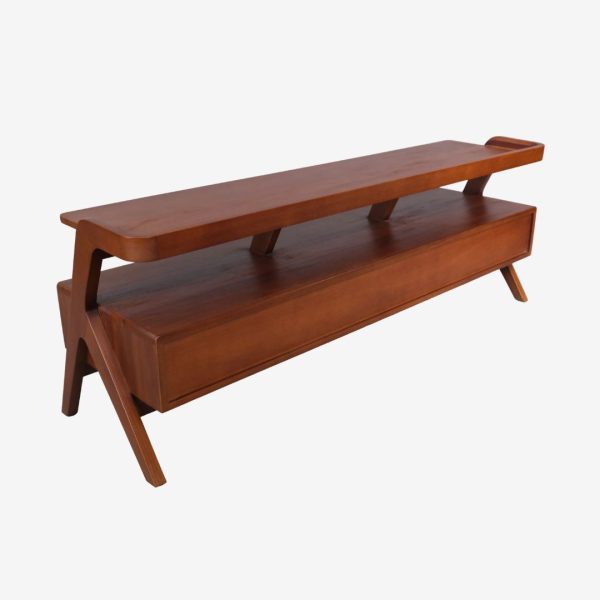 Solid Teak Wood TV Stand